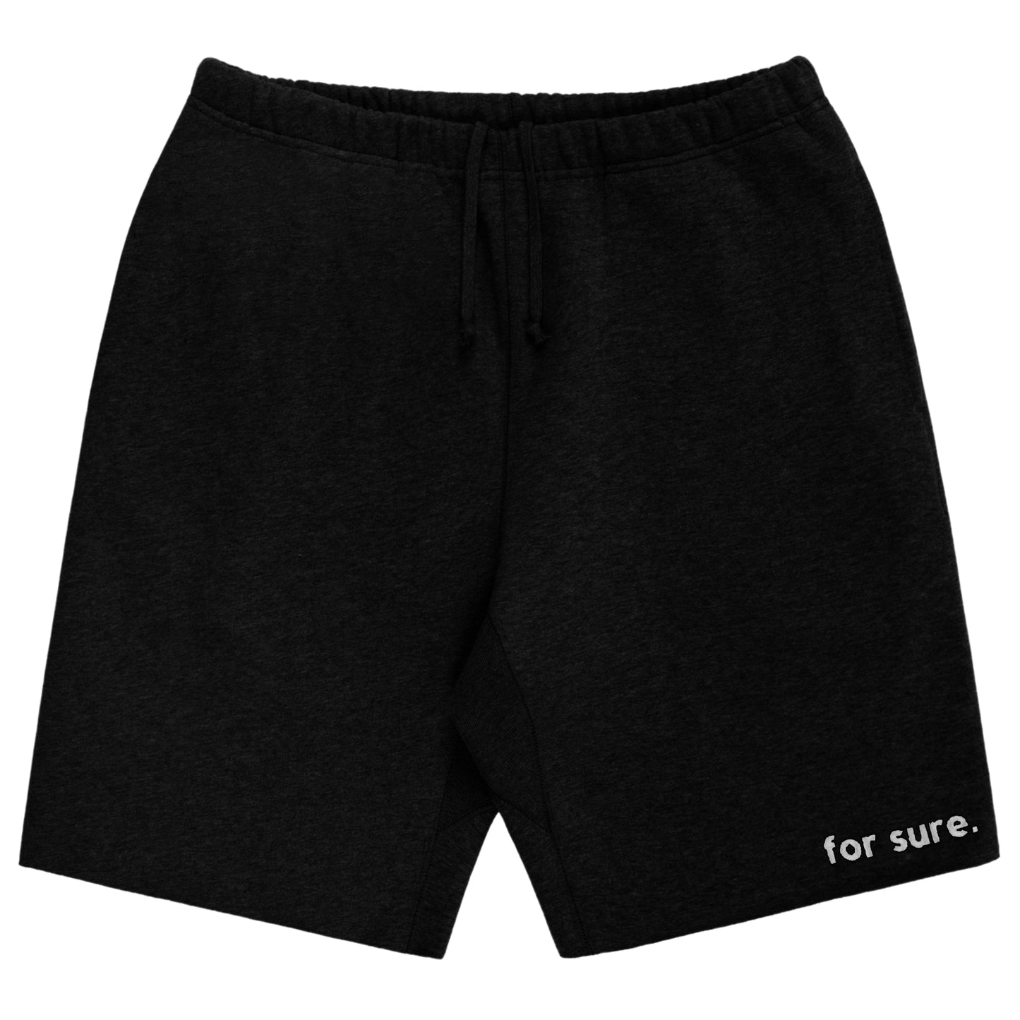 FOR SURE SWEAT SHORTS - BLACK