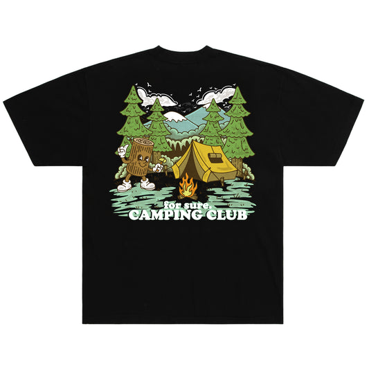 CAMPING CLUB TEE - BLACK