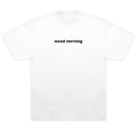 WOOD MORNING TEE - WHITE